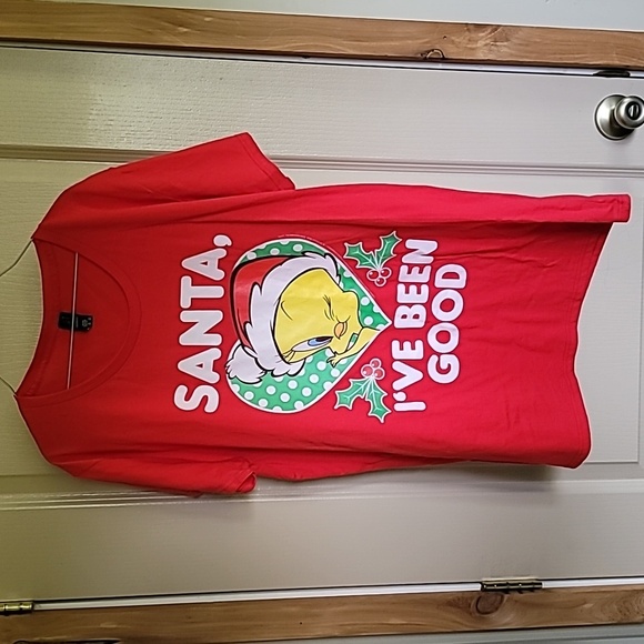 Gildan Tops - Looney Tunes Tweety "Santa, I've been good" XL Christmas shirt 🎄